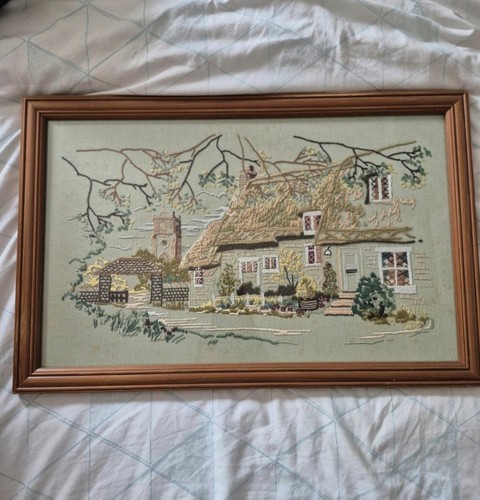 Vintage glazed and framed