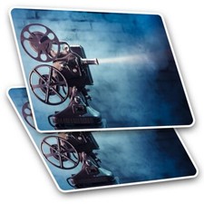 2 x Rectangle Stickers 10 cm -