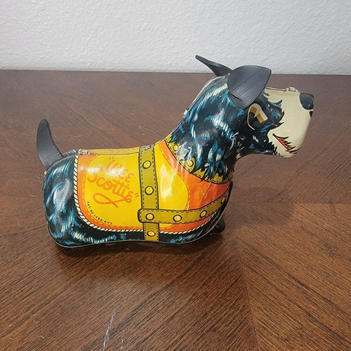 Marx wee scottie dog - dog, tin