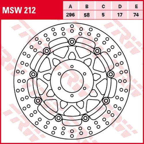 Front brake disc - front,