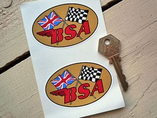 BSA cross flags stickers A10