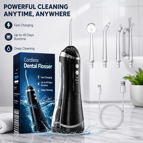 Cordless water dental - water, flosser