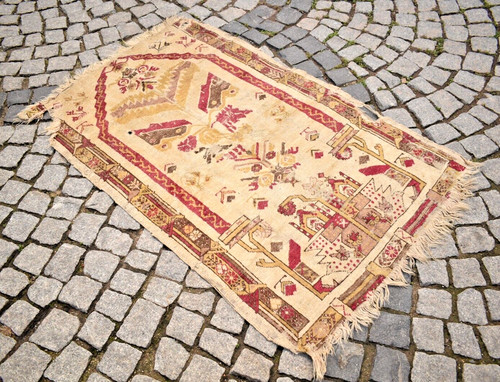 Antique turkish rug x - turkish,