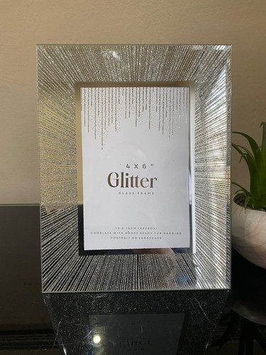 Silver sunburst mirror glitter - sunburst,