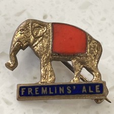 Vintage Fremlins Ale lapel badge made by H W Miller Ltd