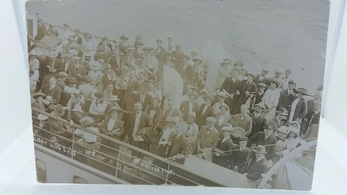 Vintage postcard passengers - vintage, rp