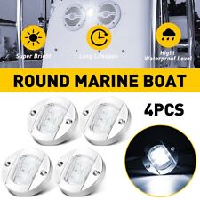 4Pack White Round Marine Boat