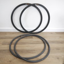 2 X (Pair Of) CST 27”,  27 X 1 1/4 Traditional Road Bike Tyres & Inner Tubes
