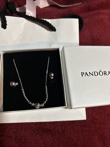 Pandora bracelet earring set - pandora, &