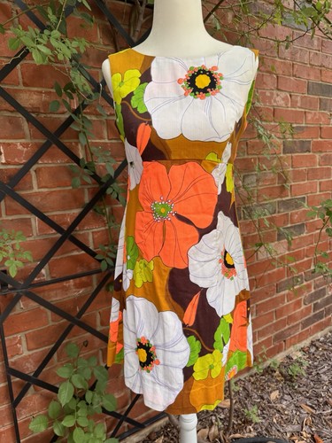Vintage 1960s neon floral - vintage, tiki