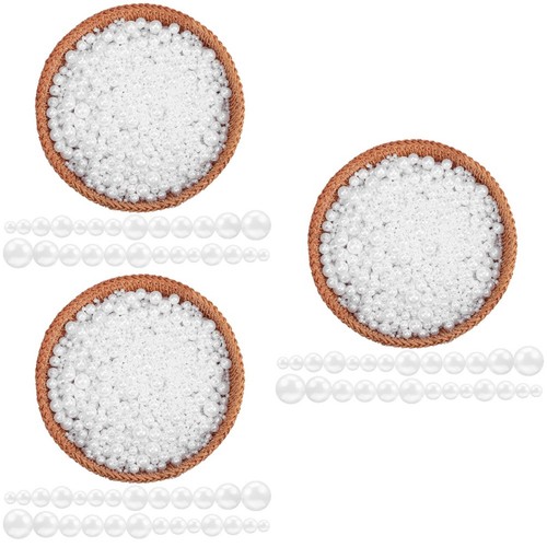 White reusable faux pearl - faux,
