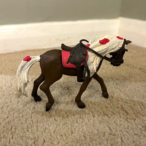 Schleich horse with tack