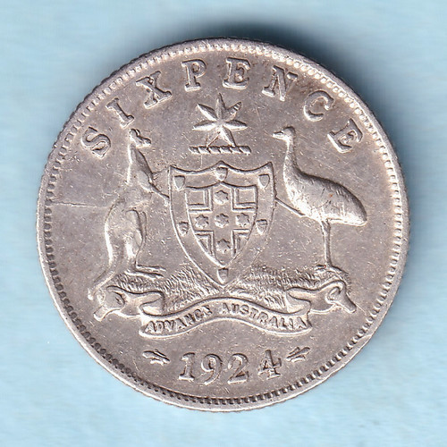 Australia 1924 sixpence - 1924,
