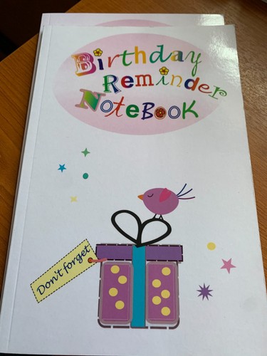 Bithday reminder notebook - bithday,