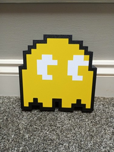 Yellow ghost pacman - ghost,