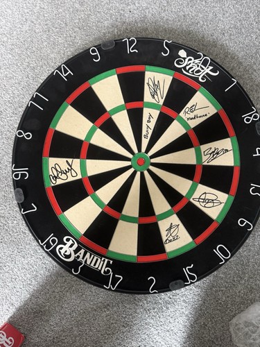 Signed shot dartboard - shot,