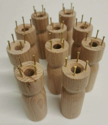 French knitting bobbins doll - bobbins,