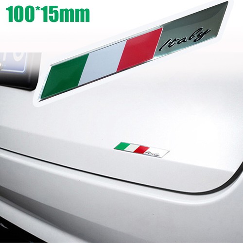 Metal italy italian flag - 3d,