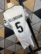 Kids BELLINGHAM Football Kit Size 7-8 Years /white