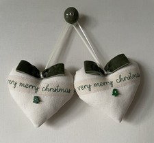 Pair of Heart Door Hangers in