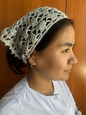 Handmade crochet headscarf - handmade,