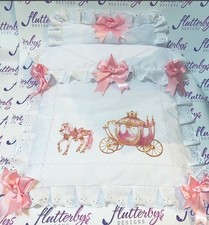Pram Quilt & Pillow Set Will Fit Silver Cross Balmoral Pram Or Similar Size