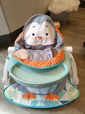 Fisher-Price Sit-Me-Up Floor Seat Portable Baby Chair With Snack Tray - Used