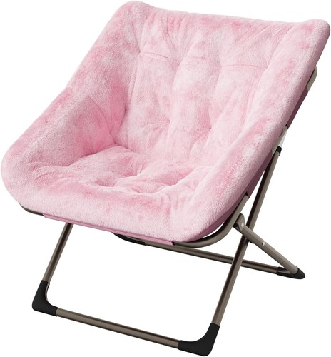 Oversized faux fur - faux, saucer