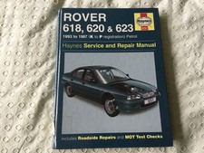 Haynes Manual Rover 618, 620 & 623. 1993-97. K to P Reg. Petrol