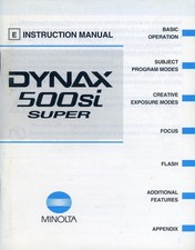 Minolta dynax 500si - dynax, super