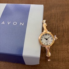 Avon Bamboo Bangle Watch Gold