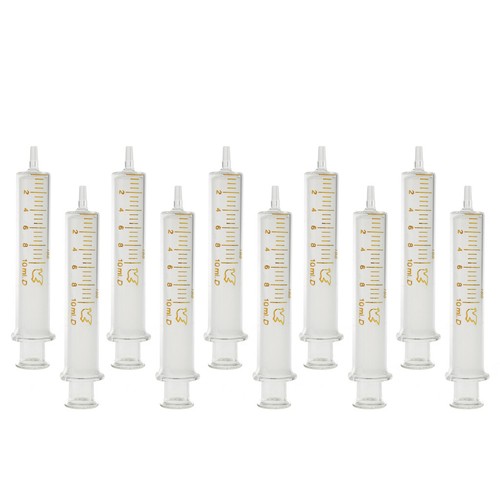 10pcs 10ml glass syringe - 10pcs,