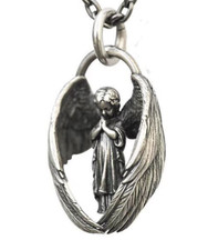 Silver necklace chain - , pendant
