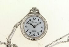 Vintage Timor pendant watch and chain manual wind Swiss made 17 jewels incabloc