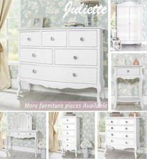 White bedroom furniture - white, french