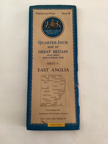 Vintage ordnance survey east - ordnance,