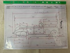Brooklin Models 1941 Buick Roadmaster Phaeton BML21 Pattern Drawings and notes