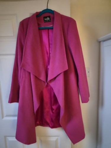 Wallis pink coat - size, 16