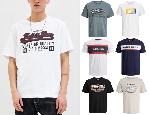Jack jones logo tee crew - logo,