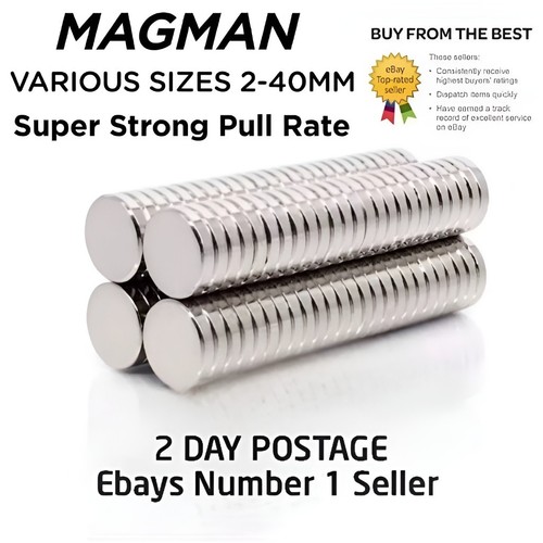 Strong neodymium fasteners 2mm - neodymium,
