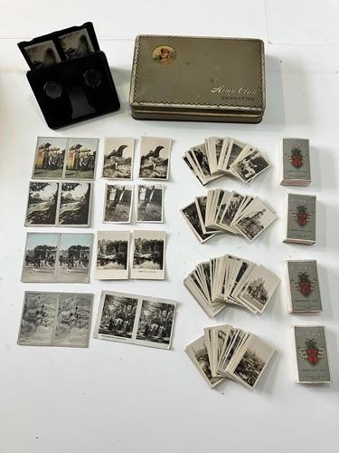 Antique stereo viewer - w/, peeps