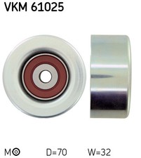 Upper SKF VKM 61025 Deflection/Guide Pulley, V-ribbed belt for LEXUS,TOYOTA