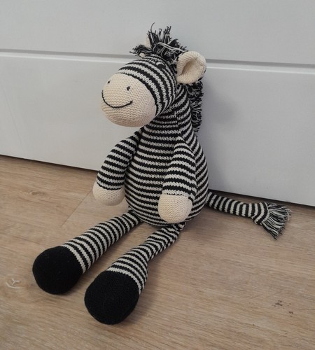 Cute knitted zebra - cute,