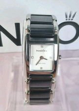 Pandora Black Ceramic Diamond 0.03ct Watch, New , Rare, Boxed