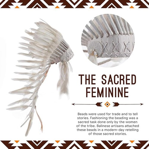 Indian feather headdress - headdress, head