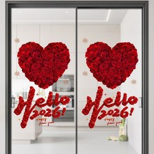 Romantic Heart Window Cling
