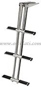 Stainless Steel Telescopic Boat Boarding Diving Ladder 3 Black Steps  LADDIV3BK
