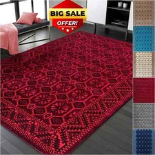 Luxury Floral Large Traditional Rugs Bedroom Living Room Hallway Runner Door Mat