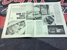 Bond 875, Motor Cycle