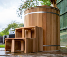 Ice bath cedar cold plunge - ice, &